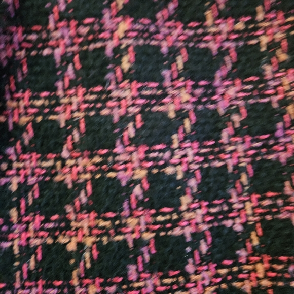 Calvin Klein pink tweed belted wool coat - Picture 3 of 5